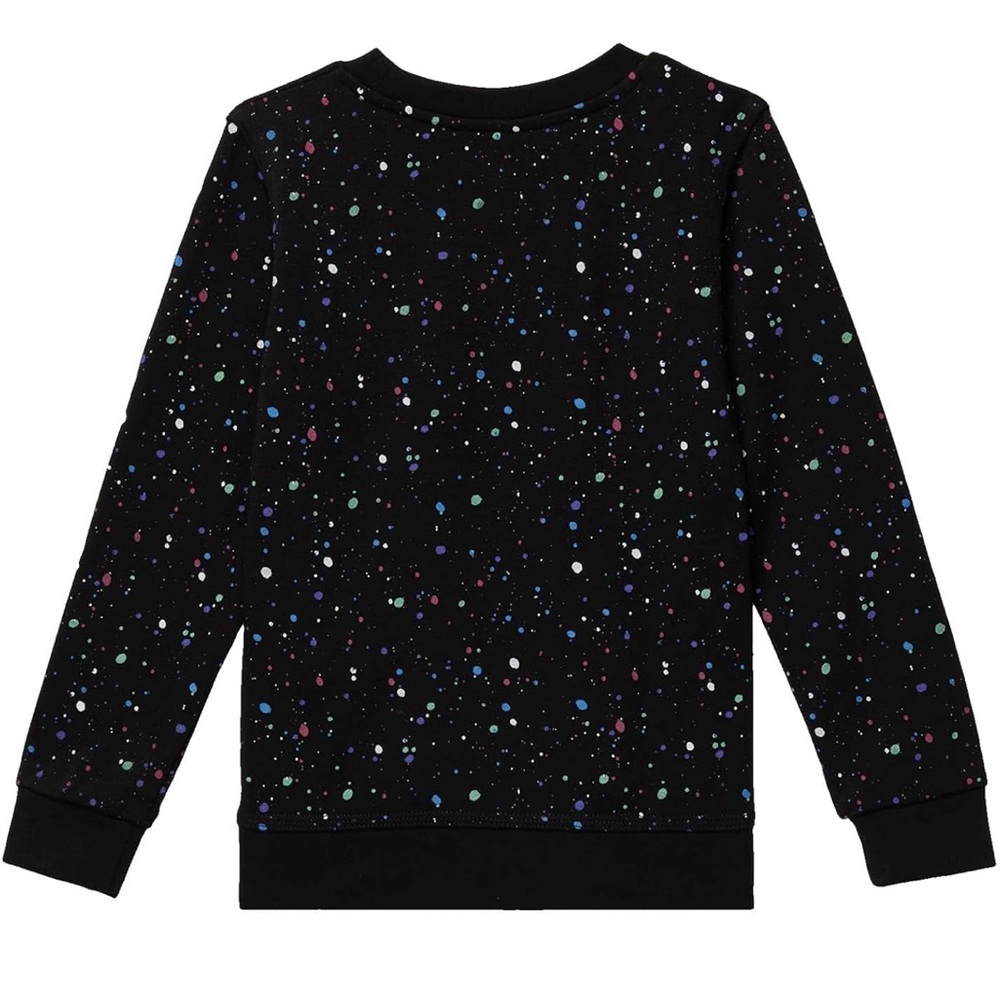 Nike Kids' Black Speckled Long Sleeve Sweatshirt Pullover Top - Picture 2 of 5